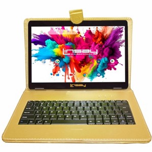 LINSAY 10.1" Octa Core 128GB Storage Android 15 Tablet Dual Camera Android with Black Keyboard - 1 of 3