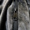 Ultimate Sack 5 Foot Memory Foam Filled Machine Washable Fur Covered Bean Bag Chair with Zipper, Double Stitching, and Durable Inner Liner, Charcoal - 2 of 4
