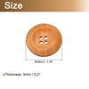 Unique Bargains Wooden DIY Craft Clothing Sewing Buttons 50 Pcs - 2 of 4