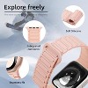 HTUTWOO Magnetic Silicone Compatible with Apple Watch Band Ultra 2 ＆Ultra 49mm 46mm 45mm 44mm 42mm 41mm 38mm for Woen men - 2 of 4