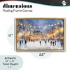 Stupell Industries Ice Skating Under The Lights Floating Frame Canvas Art - 4 of 4