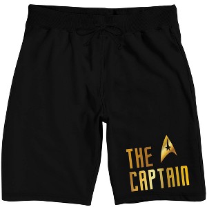 Star Trek Original Series The Captain Men's Black Sleep Pajama Shorts - 1 of 4