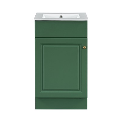 Christopher Knight Home Katniss Modern 18"  Bathroom Vanity with Ceramic Sink and Adjustable Shelf