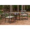 Casual Cushion Solid Sunbrella Fabric 2-Piece Indoor/Outdoor Seat Pad Cushion, 20"W x 18"L - 2 of 4
