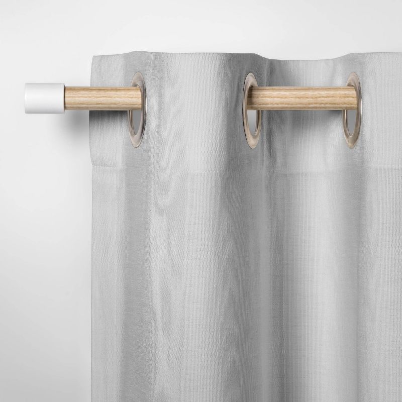 White Finial Kids' Curtain Rod Natural Wood - Pillowfort™, 3 of 4