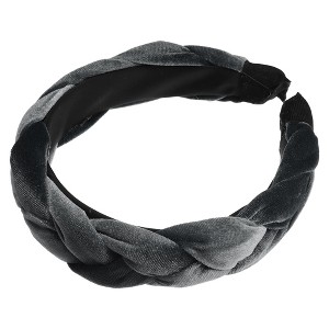 Unique Bargains Women's Thick Braided Velvet Headband Hairband Accessories 1.2 Inch Wide 1 Pc - 1 of 4