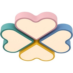 360 Lighting Macaron Heart 20 3/4" Wide Pastel Colors LED Ceiling Light - 1 of 4