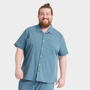 Men's Seersucker Shirt - All In Motion™ - 1 of 3