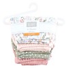 Hudson Baby Infant Girls Shorts Bottoms 4-Pack, Pastel Wildflower - 2 of 4