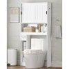 Dcolora Over The Toilet Storage Cabinet, Farmhouse Storage Cabinet Over Toilet with Sliding Doors - 4 of 4