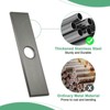 Unique Bargains 304 Stainless Steel Rust Corrosion Resistant Faucet Escutcheons 1 Pc - 4 of 4