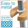 Impresa Bamboo Foot Rest for IKEA High Chair Accessories - Wooden Foot Rest Compatible with IKEA Antilop High Chair & More - 4 of 4