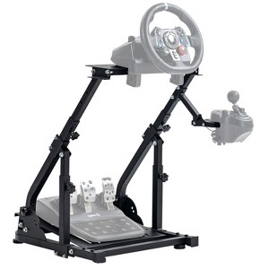 Dardoo Foldable Racing Wheel Stand With support rod Made Of 30×30mm Alloy Steel Fit For Logitech G29 G920 Thrustmaster T80 - 1 of 4