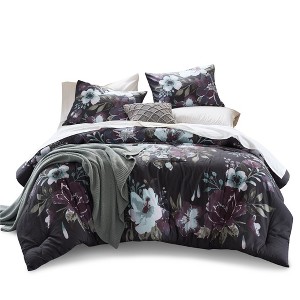 Gracie Mills 3-Piece Nico Floral Printed Comforter Set - 1 of 4