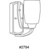 Progress Lighting Wisten 1-Light Bath Bracket, Brushed Nickel, Tapered Etched Glass Shade - 2 of 2