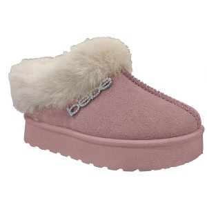bebe Girls' and Toddler Boots - Kids Winter Snow Boots with Faux Fur Trim, Platform Shoes for Little Kid/Big Kid/Toddler - 1 of 4
