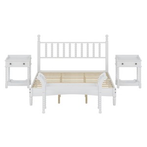 TiramisuBest 43" Solid Oak Wood Bench with Woven Cane Seat, Natural Dining Bench for Bedroom, Entryway, Living Room, Compact & Breathable - 1 of 4