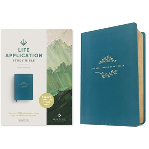 NLT Life Application Study Bible, Third Edition (Leatherlike, Teal Blue, Red Letter) - by  New Living Translation (Leather Bound) - 1 of 1