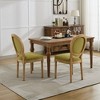Sapphtopaz French Style Dining Chairs Set of 2 Upholstered Backrest Chair for Kitchen, Dining Room - 2 of 4