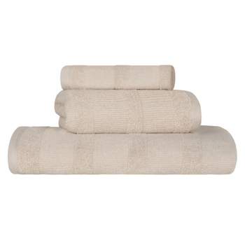 Cotton Highly Absorbent Solid Assorted 8-piece Towel Set, Hot Chocolate ...