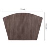 Unique Bargains Kitchen Dining Table PVC Solid Wipeable Non-slip Placemat 6 Pcs - 4 of 4