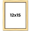 PosterPalooza | Simple Gold Picture Frame - UV Acrylic, Foam Board Backing, Hanging Hardware - 2 of 4