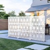 Dovelina Metal Outdoor Privacy Screen Freestanding Patio Decorative Screens - 2 of 4