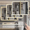 Medicine Cabinet with LED Mirror,Surface or Recessed Mount,Defogger,Memory Function,3-Color Lighting,USB&Outlet,Dimmer,Storage Shelf - 3 of 4