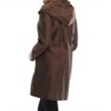 Women's Metallic Long Trench Hoodie Jacket - ANGEL - 2 of 4