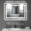 Anti-fog LED Bathroom Mirror with Dual Light Source and Three Lighting Modes, White - 3 of 3