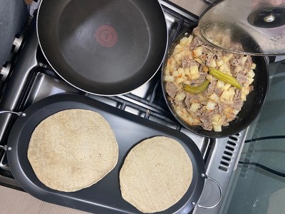 Crepe Pans, Aluminum Oval Comal Griddle For Making Tortillas