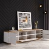 70.8" TV Console Table Entertainment Center with Door Rebound Device, Sideboard Cabinet with Cable Management for Living Room - 4 of 4