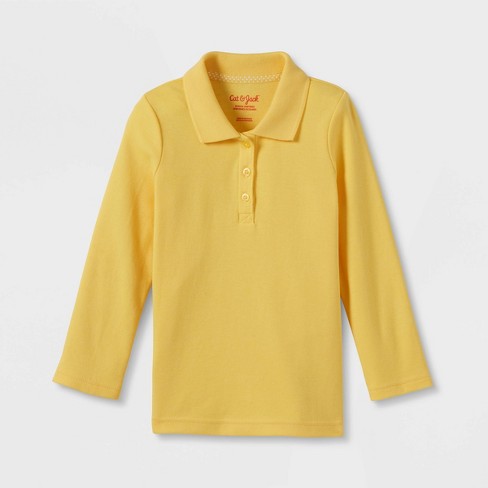 Toddler long 2025 sleeve polo