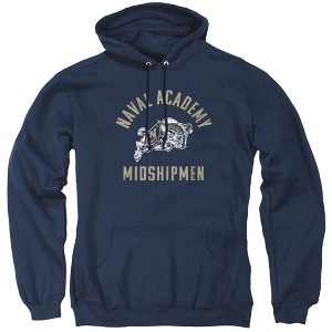 Us Naval Academy Official Usna Midshipmen Logo Adult Pull-Over Hoodie, Navy - 1 of 4