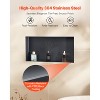 VEVOR Shower Niche, 13 x 25 x 4 inch Frameless Recessed Wall Niche, Heavy-duty Stainless Steel Modern Shampoo Storage Organizer, Black - 4 of 4