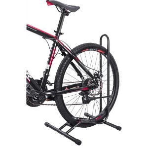 Vandue Universal Freestanding Bicycle Parking Stand - Fits Road/Mountain Bikes - Indoor/Outdoor - 1 of 4