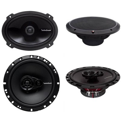 2) Rockford Fosgate P1692 6x9" 150W 2-Way +2) R165X3 6.5" 90W 3-Way Car Speakers