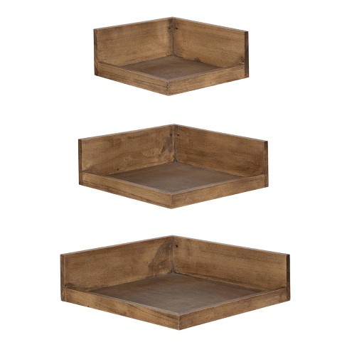 3pc Levie Corner Shelf Set - Kate & Laurel All Things Decor - image 1 of 4