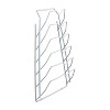 Organize It All Cabinet Door Lid Rack: Steel Kitchen Pot Rack, Under Cabinet Mount, White, 15.75" H x 18.11" D x 12.01" W - 2 of 4