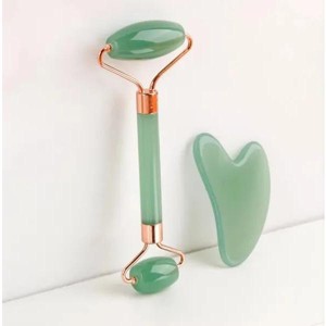 Gua Sha Board 2PCS Massage Stone for Facial Body Skincare Roller Scraping Massager Natural Resin Facial Lifting Scraper Neck Anti Wrinkle Tool - 1 of 4