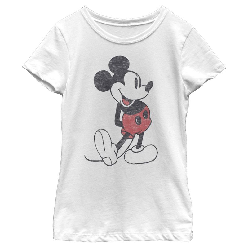 Girl's Disney Classic Mickey Mouse T-Shirt, 1 of 5