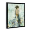Stupell Industries Abstract Woman Floral Dress Floating Frame Canvas Art - 2 of 4