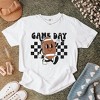 Simply Sage Market Women's Football Game Day Checkered Short Sleeve Garment Dyed Tee - 3 of 4