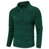Men's Casual Henley Pullover Sweater Slim Fit Knitted Thermal Fleece Polo Sweatshirt - 2 of 4