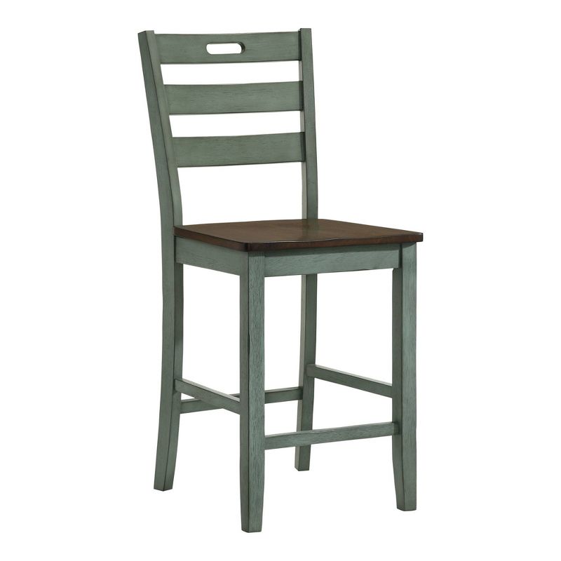 2pk Danforthe Ladder Back Counter Height Chairs - HOMES: Inside + Out, 1 of 7