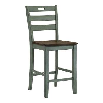 2pk Danforthe Ladder Back Counter Height Chairs - HOMES: Inside + Out