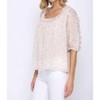 Women's Dotted Chiffon Blouse - Fate - 4 of 4