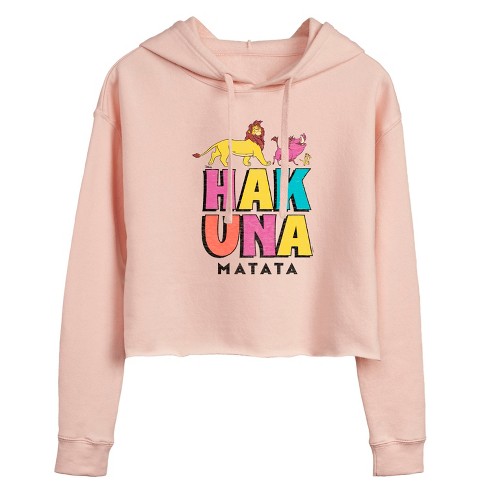 Women's - Disney - The Lion King Cropped Graphic Hoodie - image 1 of 2