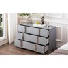 Okak Elegant 6-Drawer Bedroom Dressers with Unique Metal Handle,  Mirrored Storage Cabinet,Chest of Drawers for Living Room,Entryway - 3 of 4