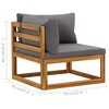 vidaXL Sectional Corner Sofa 2 pcs, Corner Chair with Cushions, Modular Seat, Single Sofa Chair for Indoor and Outdoor - 4 of 4